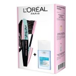 Набор подарочный, L'Oreal (Лореаль) 2019 тушь для ресниц Мисс Бэби Ролл черная + средство для снятия макияжа с глаз 125 мл коробка